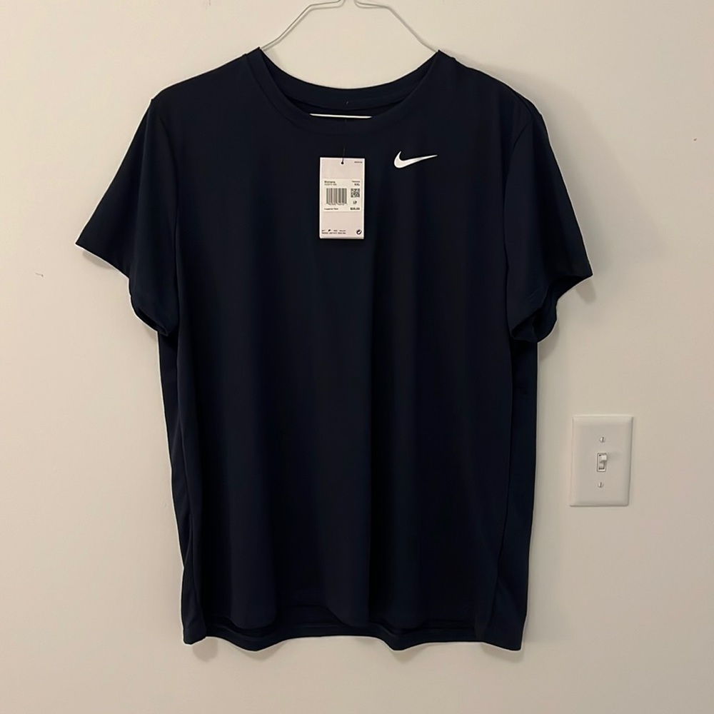 NWT Nike Training Tee Navy Blue